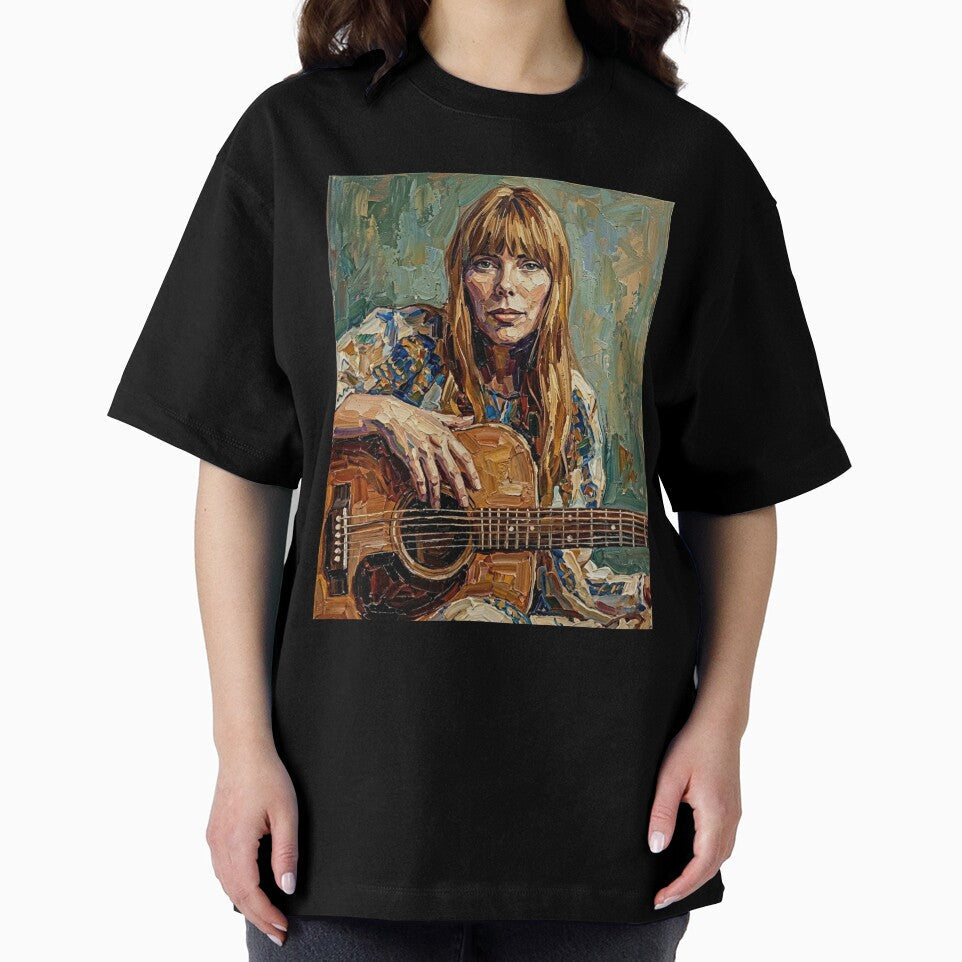The Laurel Canyon Muse Joni Mitchell Expressive Oil - Adult & Kids T-Shirts, Sweatshirts & Hoodies apparel design preview 2