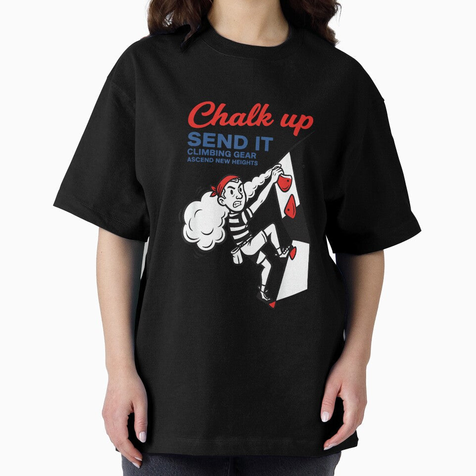 Chalk Up Send It Climbing Gear Fun Design by - Adult & Kids T-Shirts, Sweatshirts & Hoodies apparel design preview 2