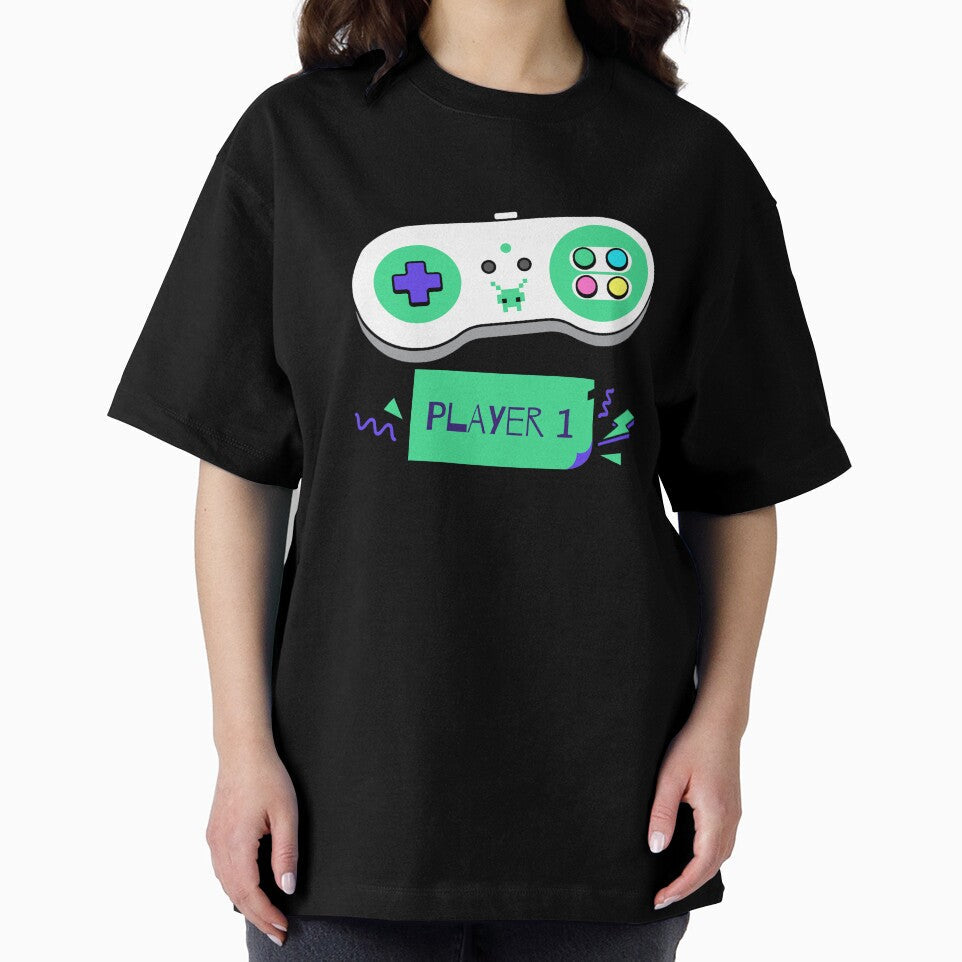 PLAYER 1 by RetroPlaceee - Adult & Kids T-Shirts, Sweatshirts & Hoodies apparel design preview 2