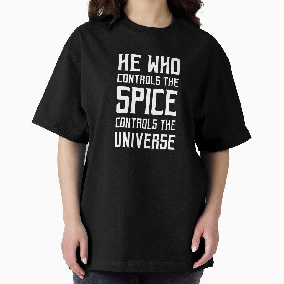 Dune He who controls the Spice universe (White) by - Adult & Kids T-Shirts, Sweatshirts & Hoodies apparel design preview 2