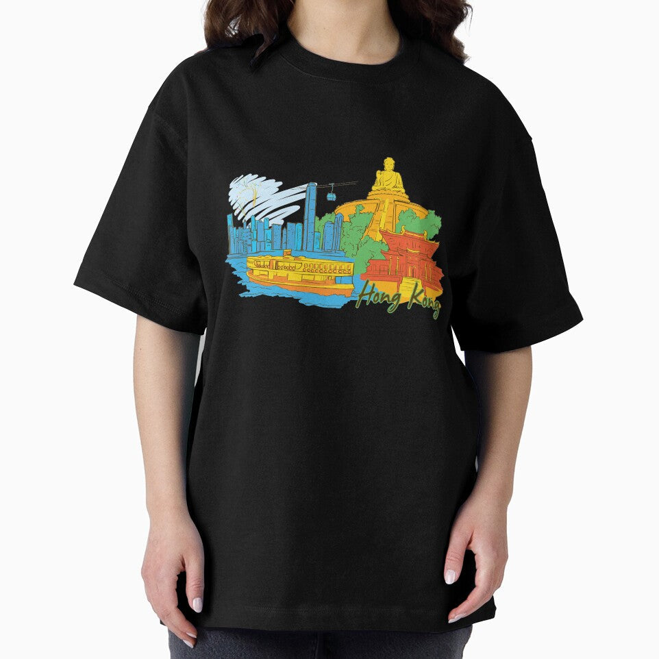 Hong Kong Beautiful Places Around The World by - Adult & Kids T-Shirts, Sweatshirts & Hoodies apparel design preview 2
