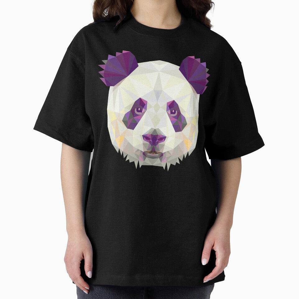 Panda Head Triangle by Fairyjam - Adult & Kids T-Shirts, Sweatshirts & Hoodies apparel design preview 2