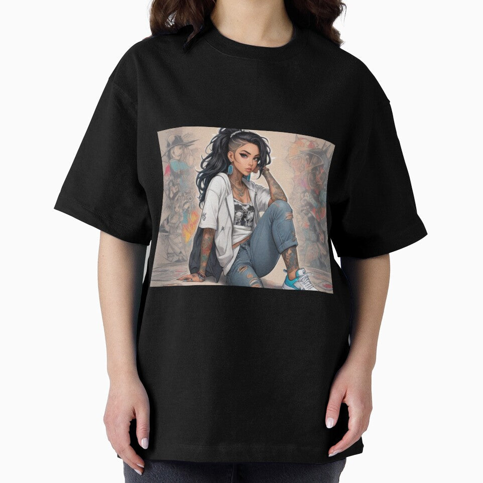 Hip-Hop Anime by 13th1rt3en - Adult & Kids T-Shirts, Sweatshirts & Hoodies apparel design preview 2
