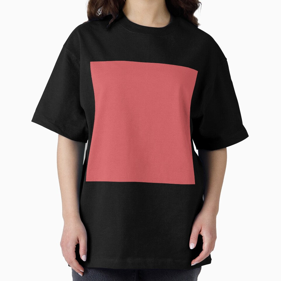 Plain Solid Color Coral Red Pink Vivid Magenta (C10 - Adult & Kids T-Shirts, Sweatshirts & Hoodies apparel design preview 2