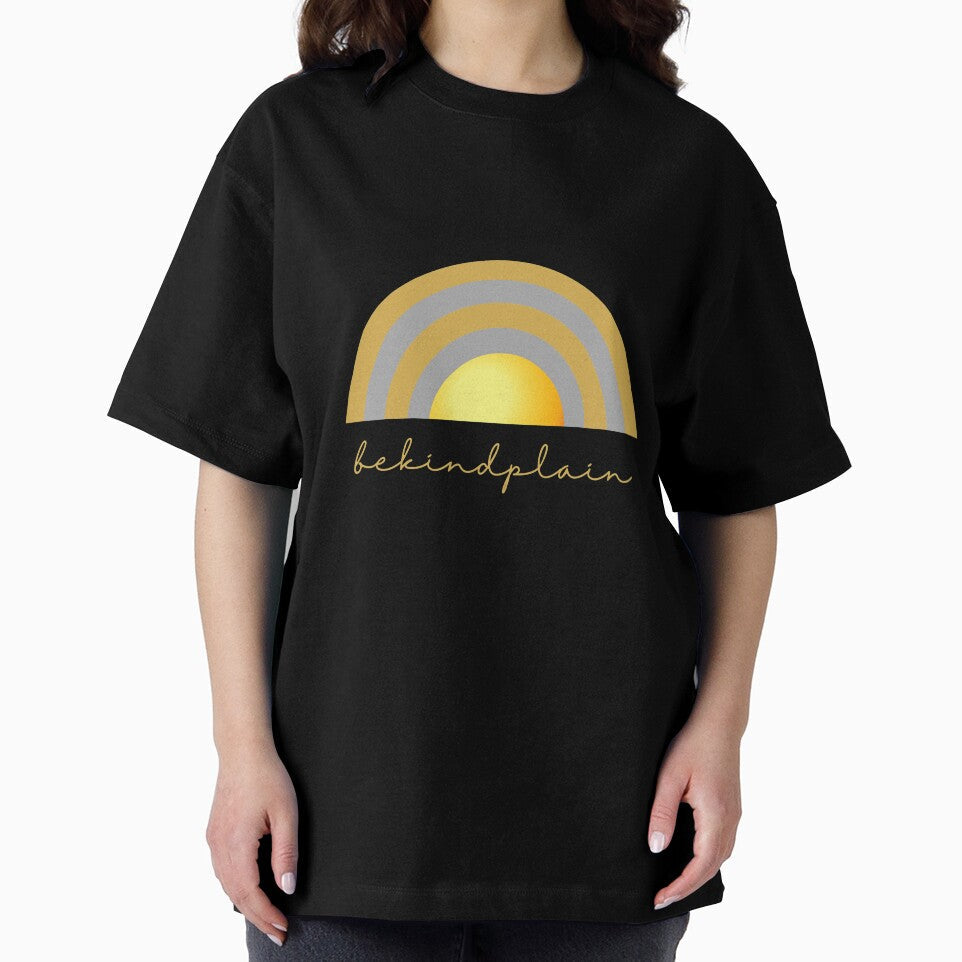 Be kind plain Rainbow Gold, by DIYArtprinting - Adult & Kids T-Shirts, Sweatshirts & Hoodies apparel design preview 2