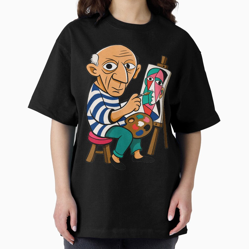 Self-Portrait Picasso by BrambleBox - Adult & Kids T-Shirts, Sweatshirts & Hoodies apparel design preview 2