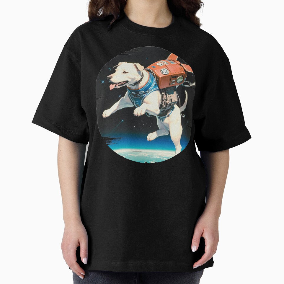 Space dog by Inklivion - Adult & Kids T-Shirts, Sweatshirts & Hoodies apparel design preview 2