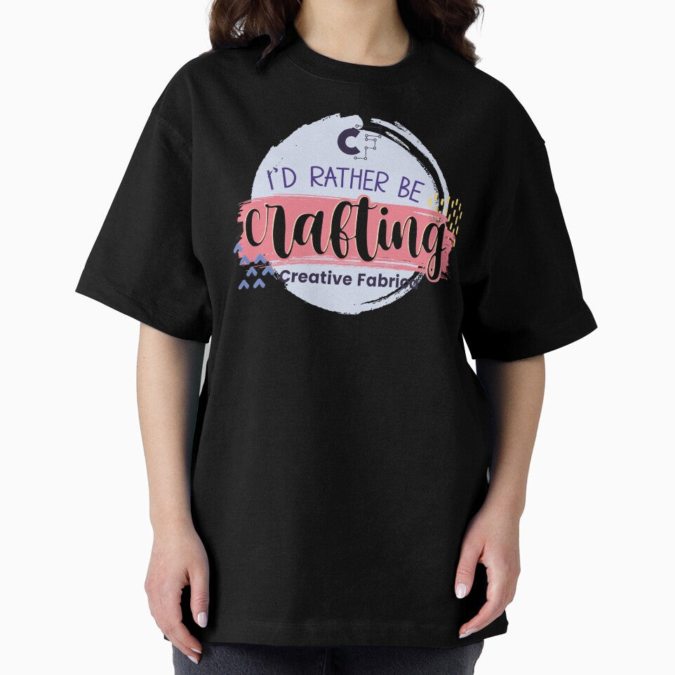 Creative Fabrica "I'd Rather be Crafting" Quote by - Adult & Kids T-Shirts, Sweatshirts & Hoodies apparel design preview 2