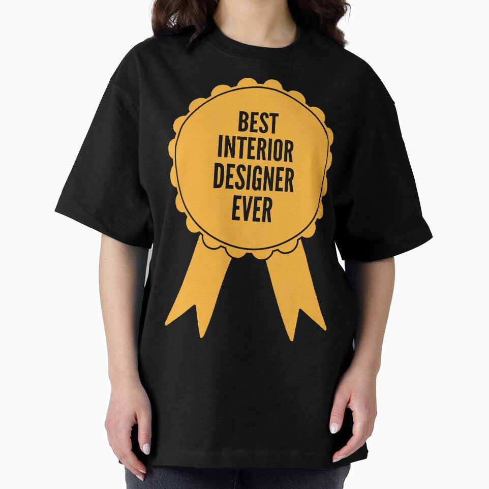 Best Interior Designer Ever Gold Medal Achievement by - Adult & Kids T-Shirts, Sweatshirts & Hoodies apparel design preview 2