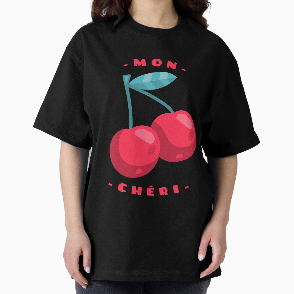 Mon cheri cherries by hunnydoll - Adult & Kids T-Shirts, Sweatshirts & Hoodies apparel design preview 2