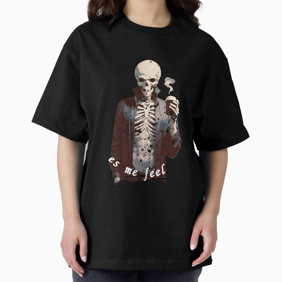 Drinking coffee makes me feel alive_B by Inklivion - Adult & Kids T-Shirts, Sweatshirts & Hoodies apparel design preview 2