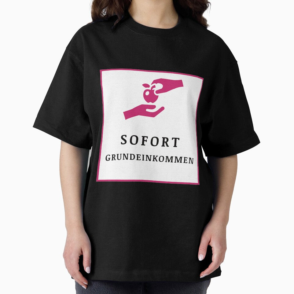 Basic income immediately by SanScho69 - Adult & Kids T-Shirts, Sweatshirts & Hoodies apparel design preview 2