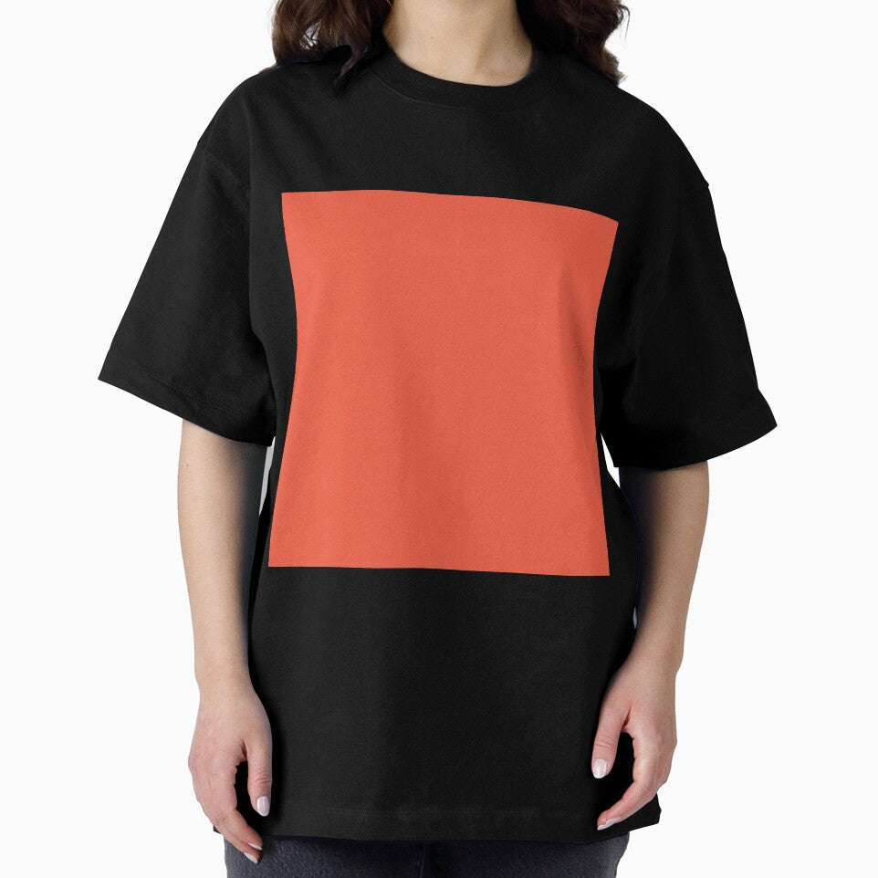 Plain Solid Color Red Pastel (M80 Y80) by mimihuang - Adult & Kids T-Shirts, Sweatshirts & Hoodies apparel design preview 2