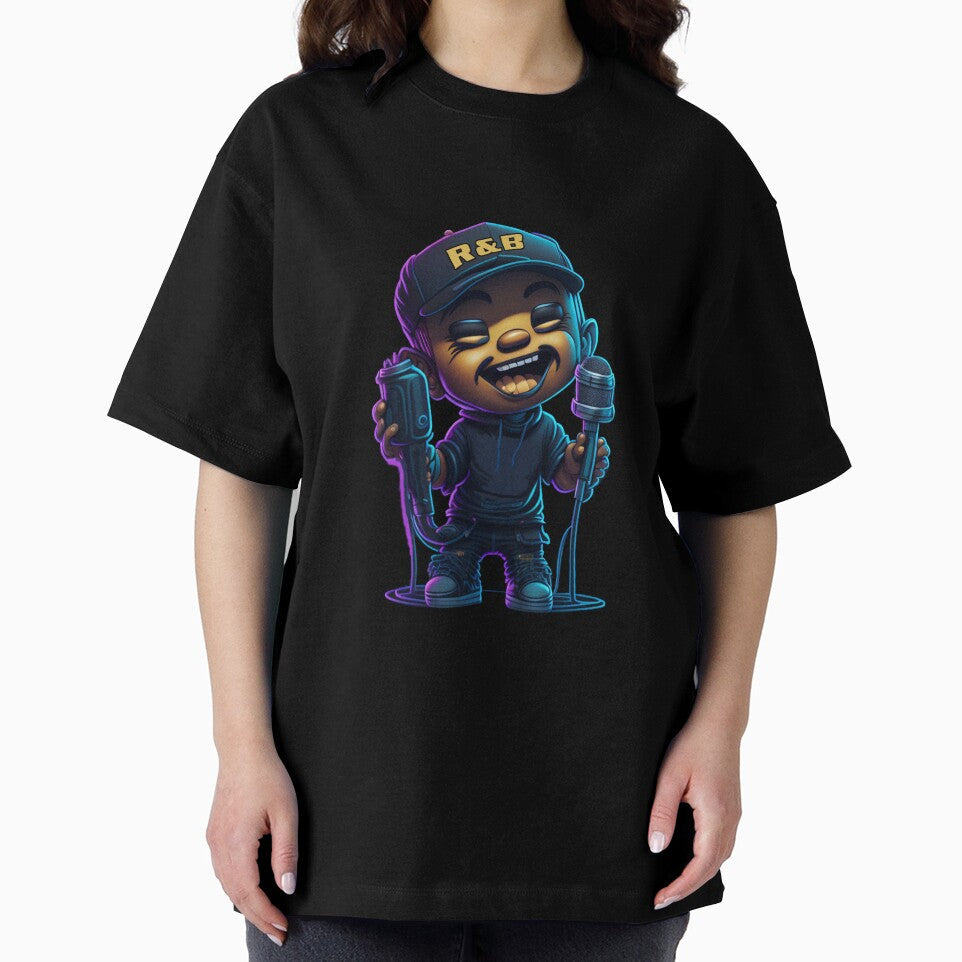 R&B Singer v2 by Artoolie - Adult & Kids T-Shirts, Sweatshirts & Hoodies apparel design preview 2