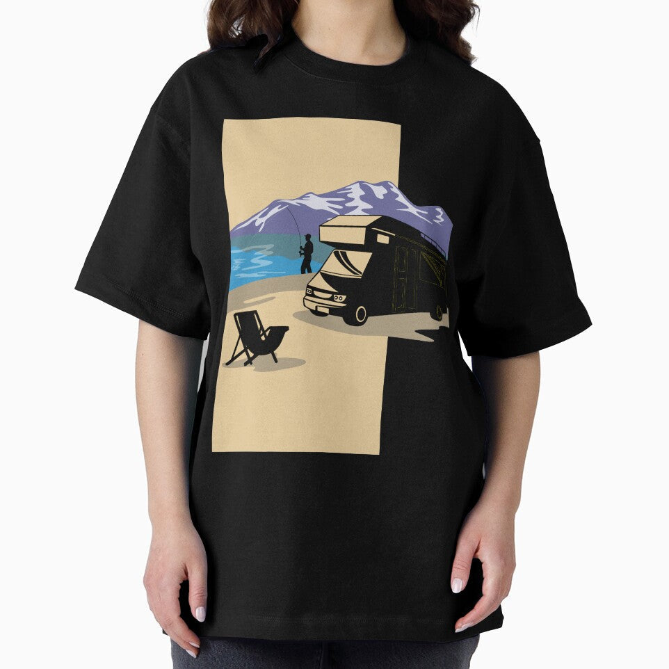 Camping on Wheels and by TripsandPrints - Adult & Kids T-Shirts, Sweatshirts & Hoodies apparel design preview 2