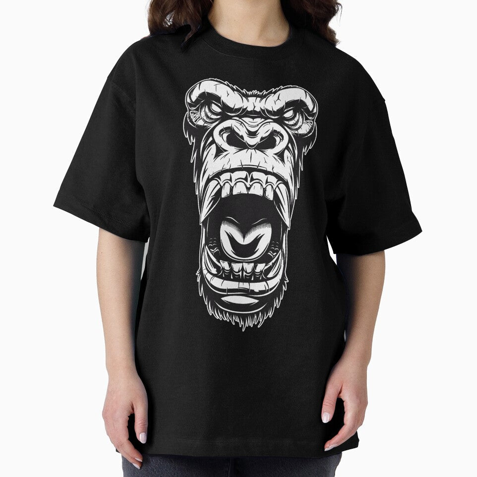 Gorilla Head by Fairyjam - Adult & Kids T-Shirts, Sweatshirts & Hoodies apparel design preview 2
