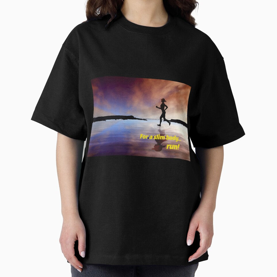 Woman! Do you want a slim body? Run!! by - Adult & Kids T-Shirts, Sweatshirts & Hoodies apparel design preview 2