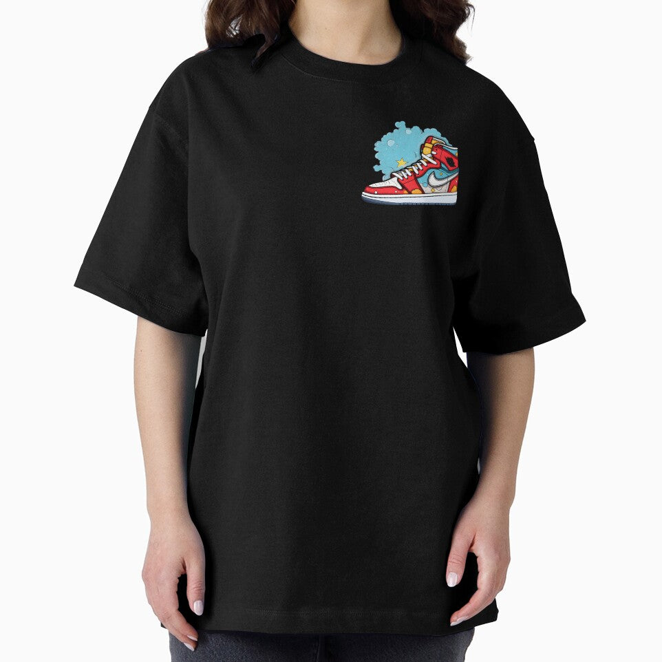 Sneakers, high-top street-wear shoes BasketBall by - Adult & Kids T-Shirts, Sweatshirts & Hoodies apparel design preview 2