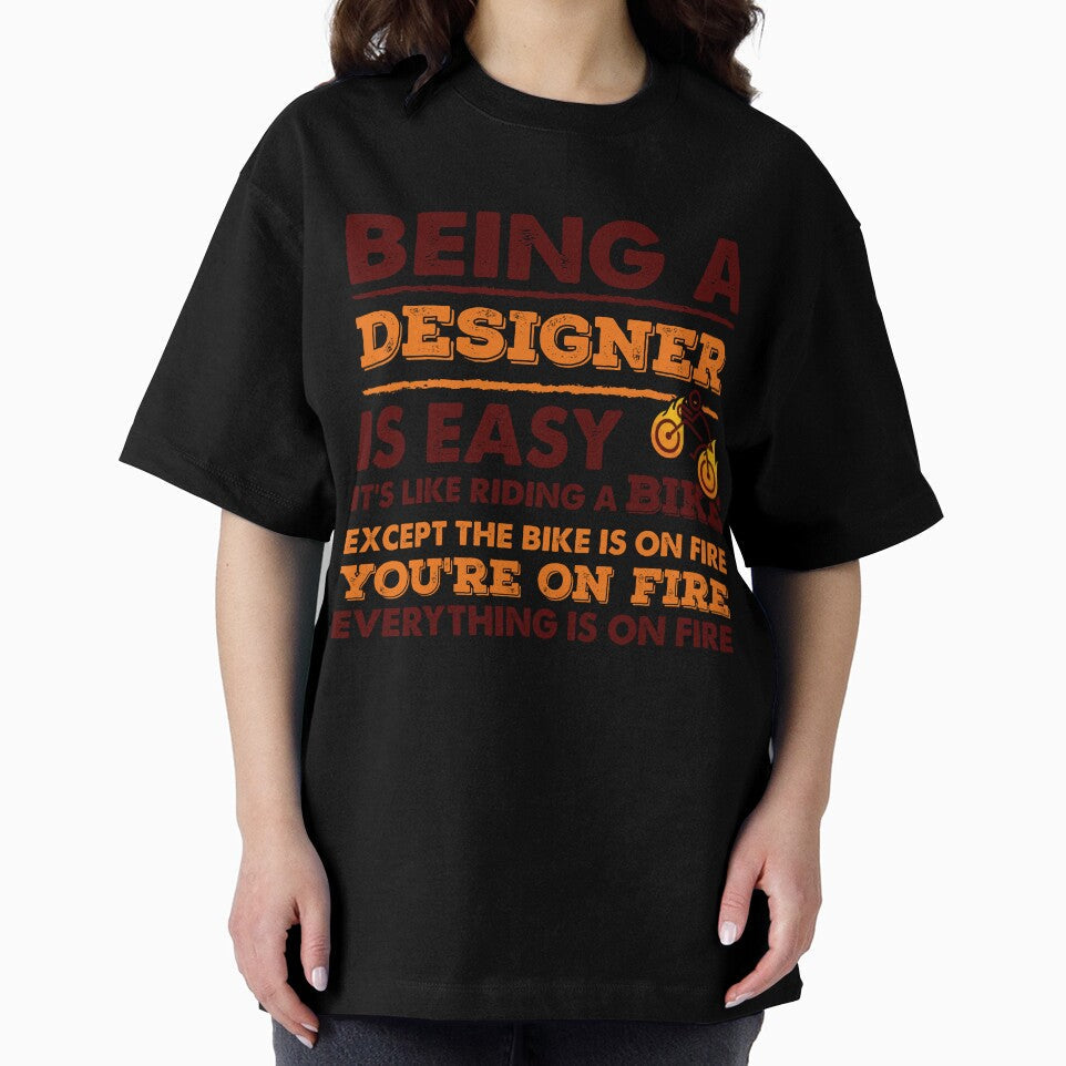 Being A Designer Is Easy Funny Quote Gift Idea For - Adult & Kids T-Shirts, Sweatshirts & Hoodies apparel design preview 2