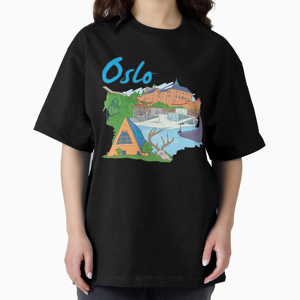 Oslo Norway Beautiful Places Around The World by - Adult & Kids T-Shirts, Sweatshirts & Hoodies apparel design preview 2