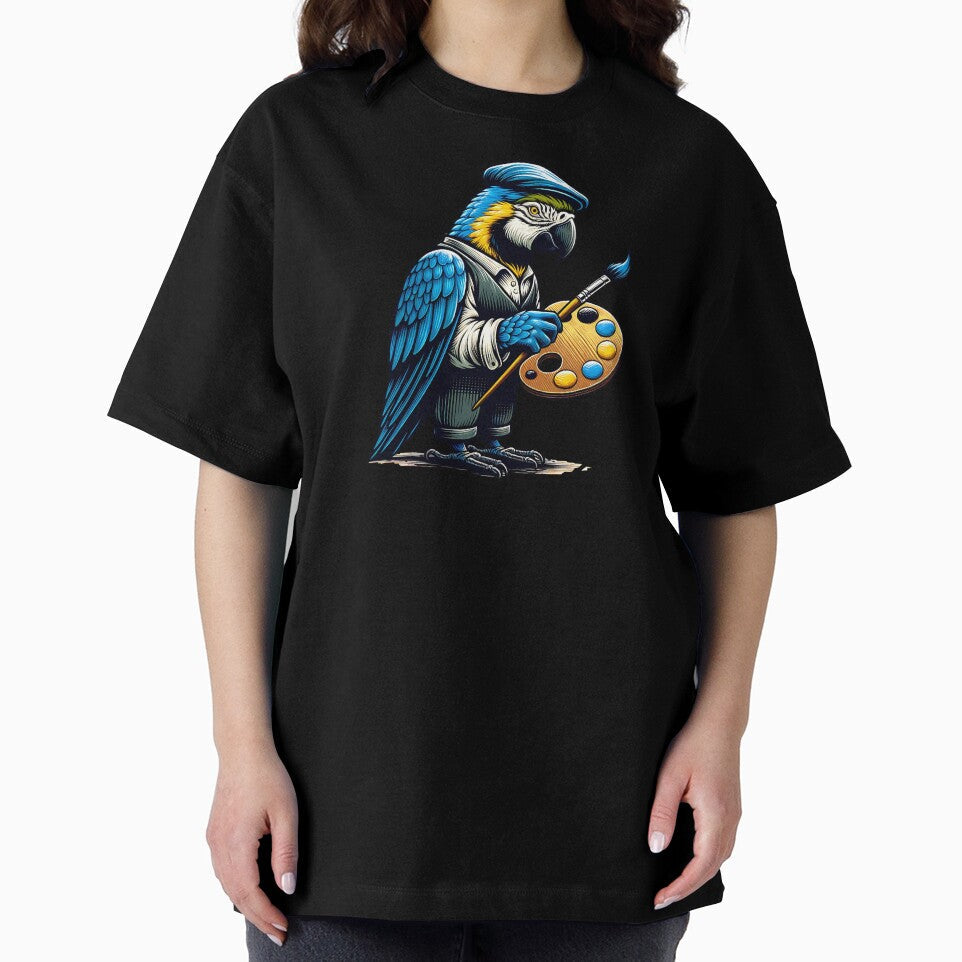 Creative Minds Fly Free Artistic Parrot Painter - Adult & Kids T-Shirts, Sweatshirts & Hoodies apparel design preview 2