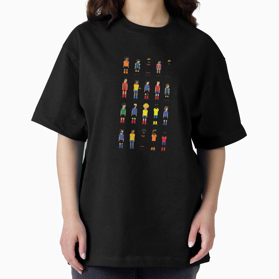 Historic football players in 8-bit T-Shirt_185276 by - Adult & Kids T-Shirts, Sweatshirts & Hoodies apparel design preview 2