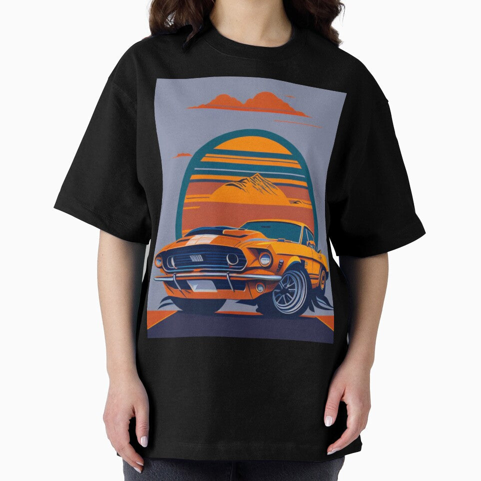 Retro American Car by Buckwig - Adult & Kids T-Shirts, Sweatshirts & Hoodies apparel design preview 2