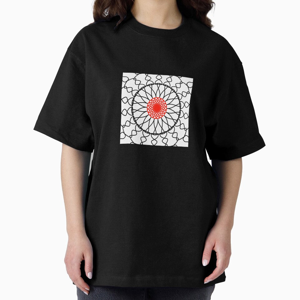 Red Center Mandela by Shadow-Styles - Adult & Kids T-Shirts, Sweatshirts & Hoodies apparel design preview 2
