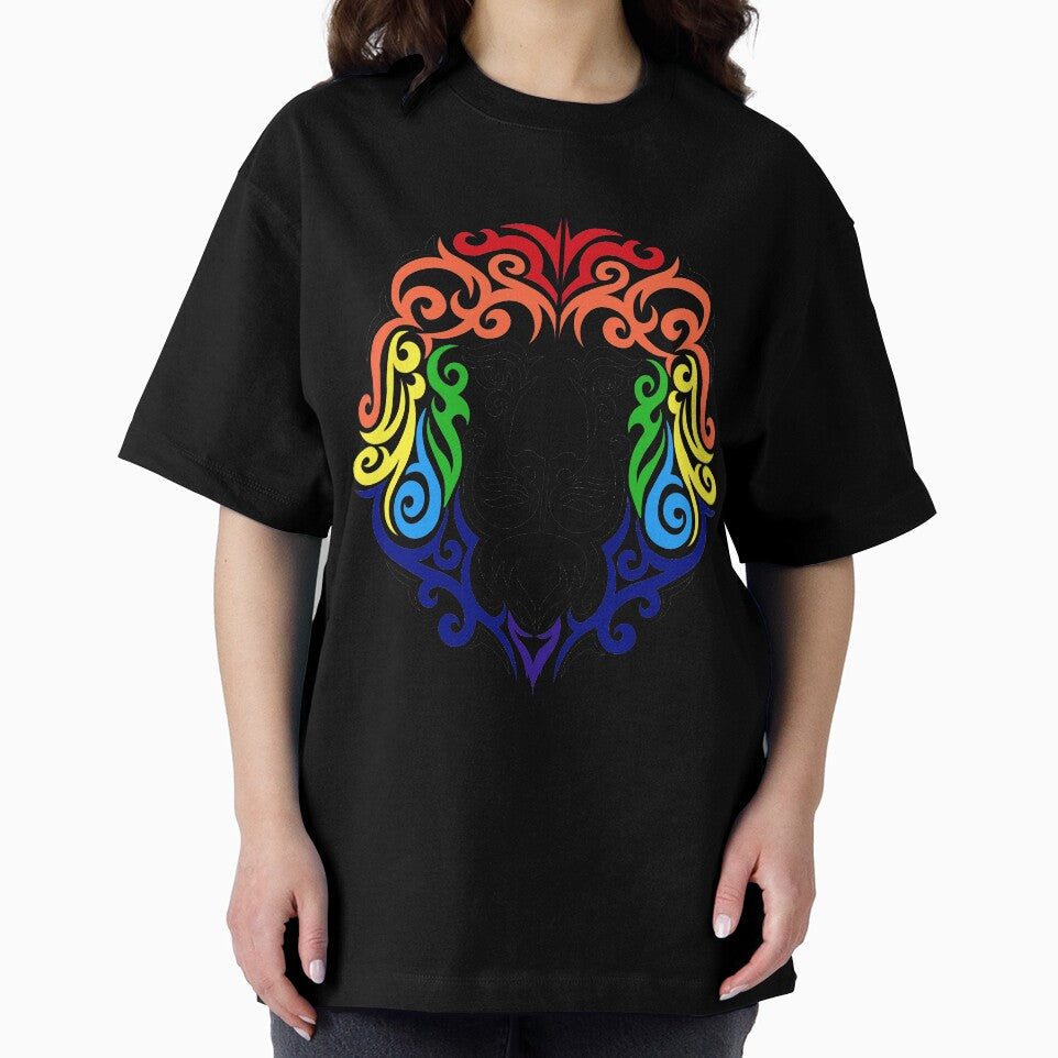 Heart Of A Lion Rainbow LGBTQ by Dead-Famous - Adult & Kids T-Shirts, Sweatshirts & Hoodies apparel design preview 2