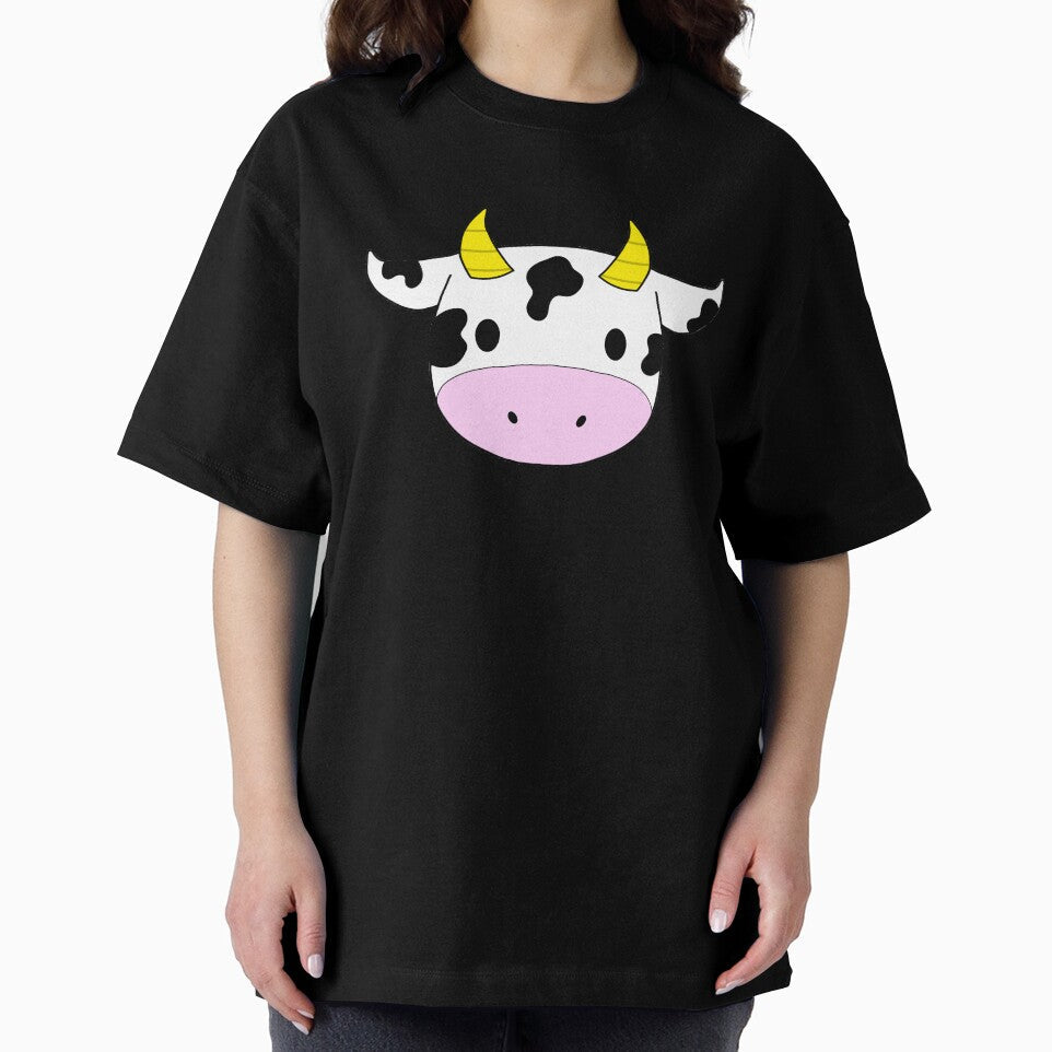 Kawaii Cow Plain by TheeForestFox Shop - Adult & Kids T-Shirts, Sweatshirts & Hoodies apparel design preview 2