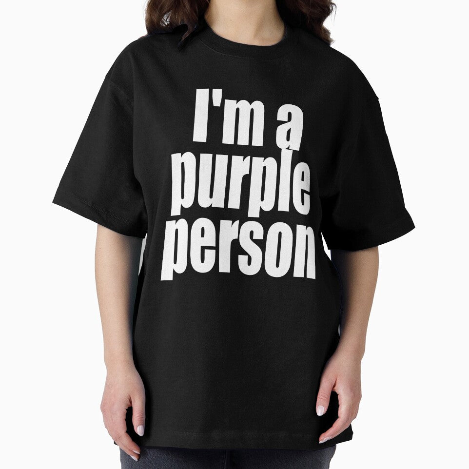 "I'm a purple person" by artichokes - Adult & Kids T-Shirts, Sweatshirts & Hoodies apparel design preview 2
