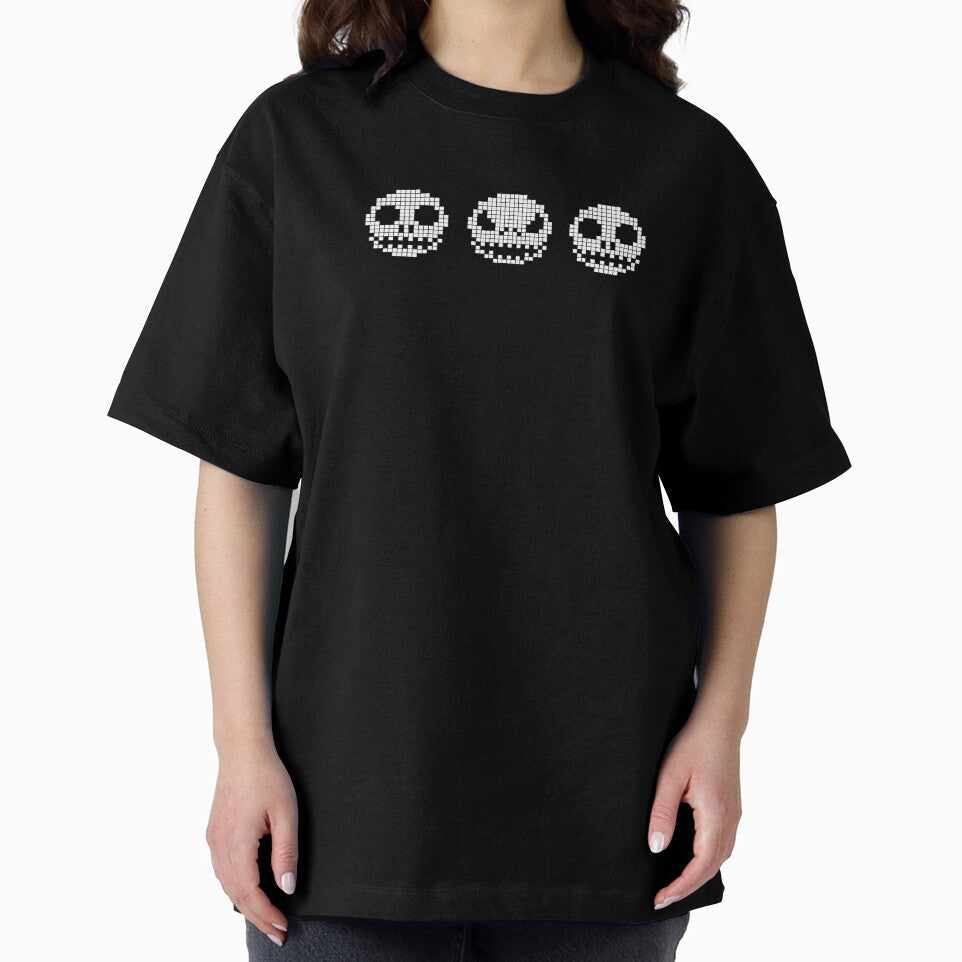 Skull pixel offline by offline24 - Adult & Kids T-Shirts, Sweatshirts & Hoodies apparel design preview 2