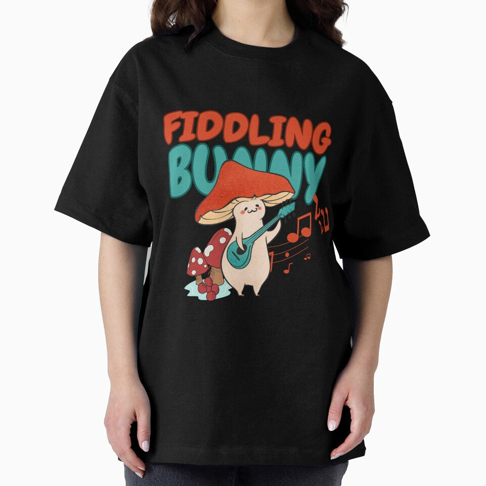 FIDDLING BUNNY by Sparkly-Station - Adult & Kids T-Shirts, Sweatshirts & Hoodies apparel design preview 2
