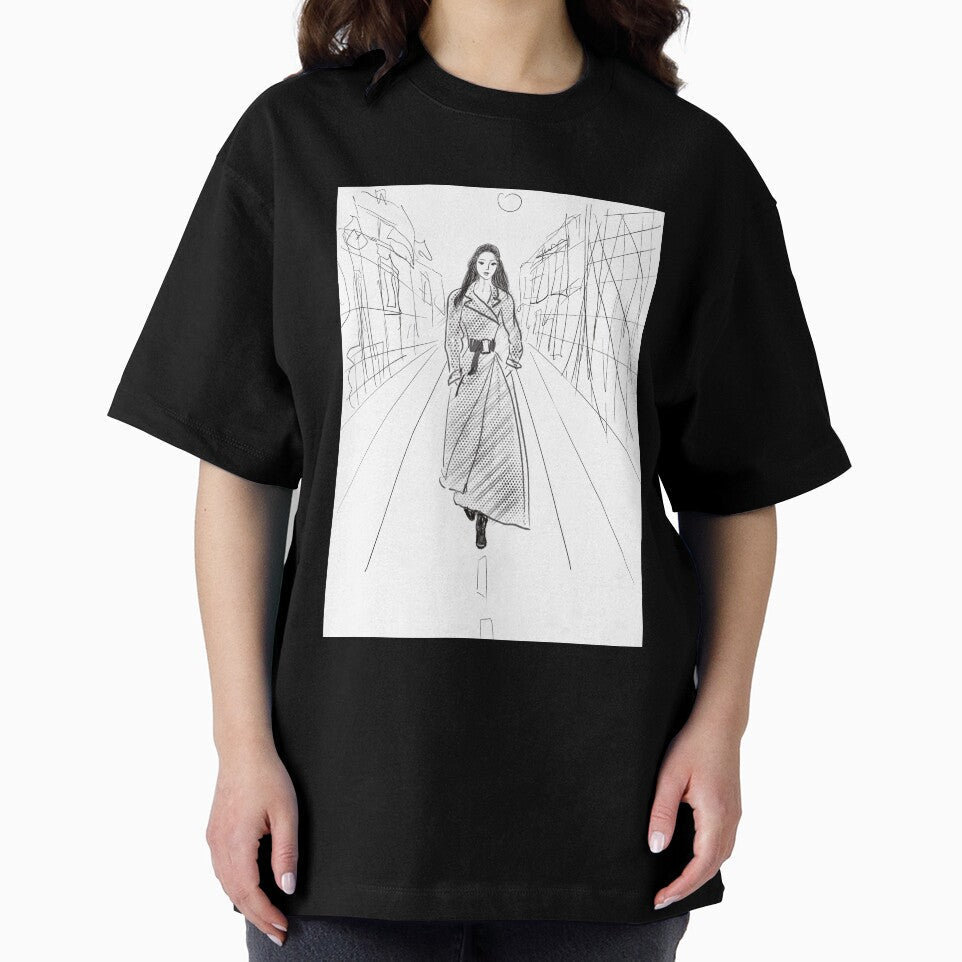 Urban girl by Nata-pattern - Adult & Kids T-Shirts, Sweatshirts & Hoodies apparel design preview 2