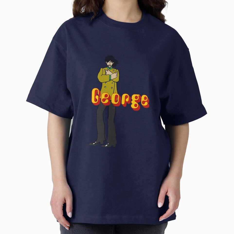 George Harrison Yellow submarine character cartoon - Adult & Kids T-Shirts, Sweatshirts & Hoodies apparel design preview 2