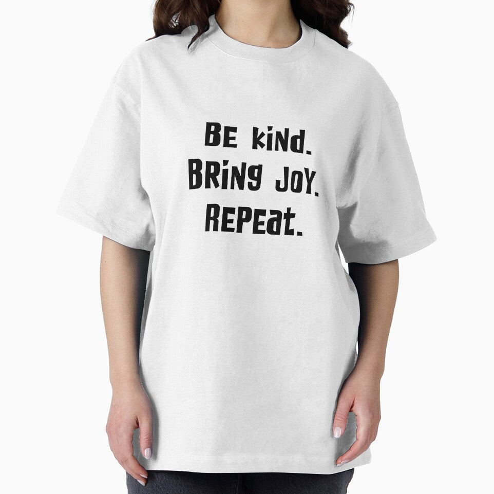Be Kind. Bring Joy. Repeat. by joshpincus - Adult & Kids T-Shirts, Sweatshirts & Hoodies apparel design preview 2