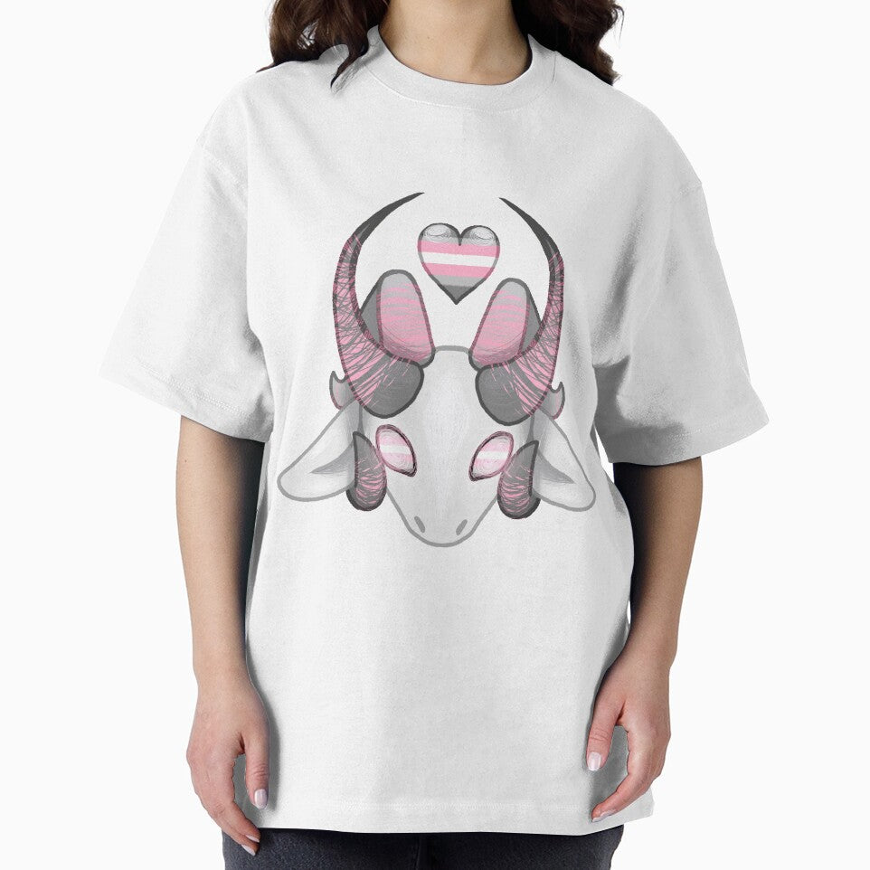 Baphomet Pride! (Demigirl Flag) by FrozenTwoDeath - Adult & Kids T-Shirts, Sweatshirts & Hoodies apparel design preview 2