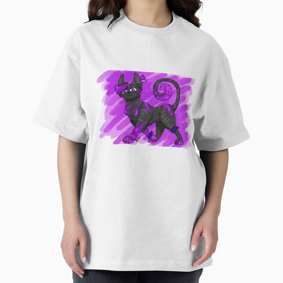 Purple Feline by Echomyriad - Adult & Kids T-Shirts, Sweatshirts & Hoodies apparel design preview 2