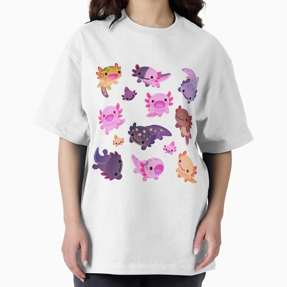 Happy axolotl by pikaole - Adult & Kids T-Shirts, Sweatshirts & Hoodies apparel design preview 2