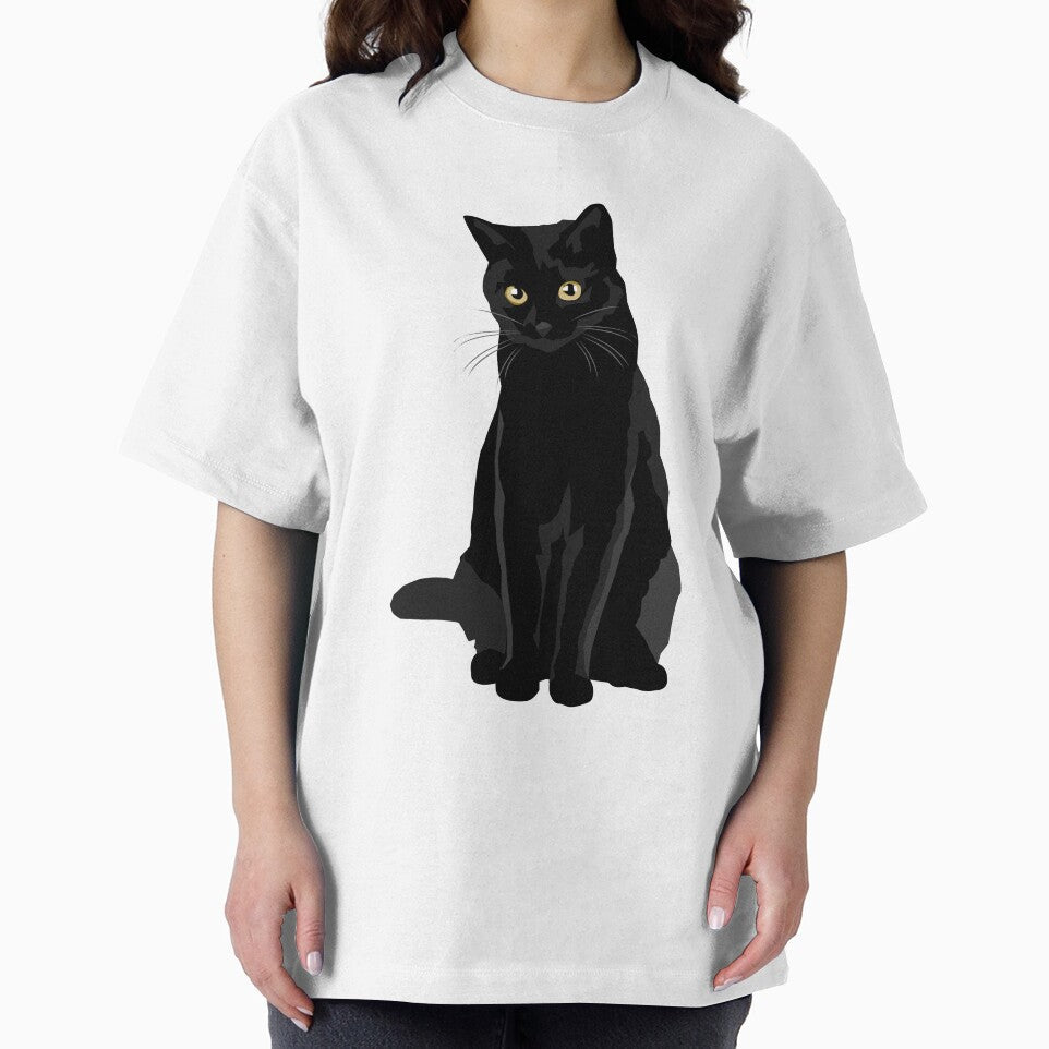 Black Cat by bluhak - Adult & Kids T-Shirts, Sweatshirts & Hoodies apparel design preview 2