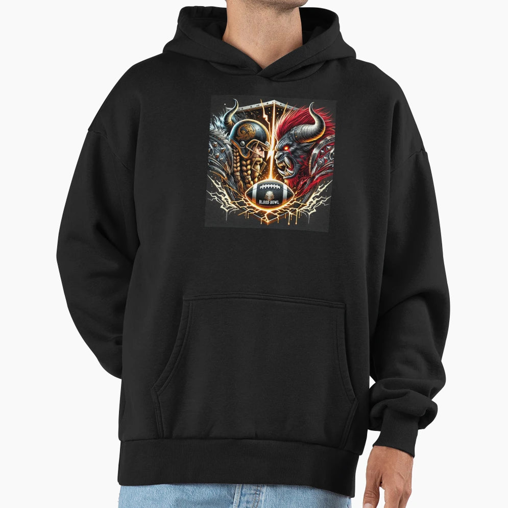 Dwarf And Minotaur Bb Hoodie - Minimalist Print Unisex - T-Shirt, Sweatshirt, Hoodie