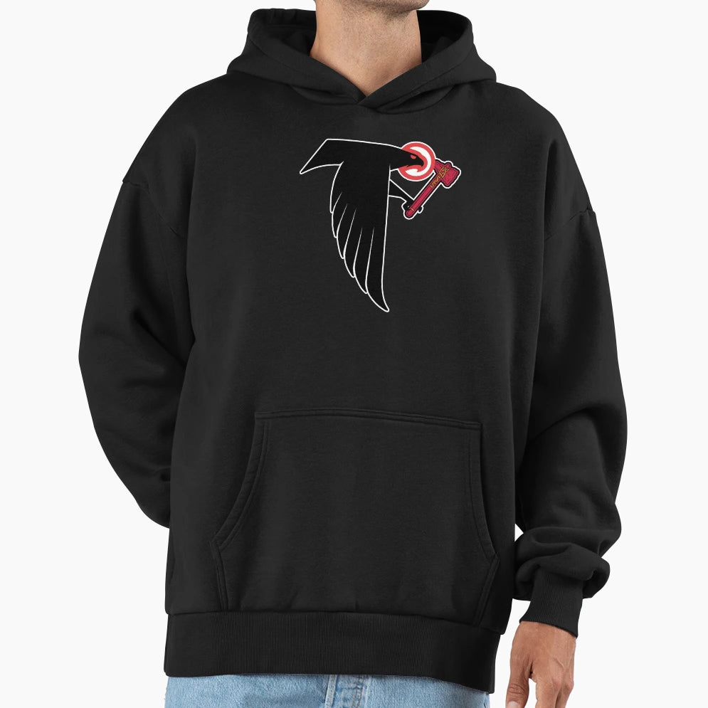 Atlanta Sports Mashup Hoodie - Graphic Print Unisex - T-Shirt, Sweatshirt, Hoodie