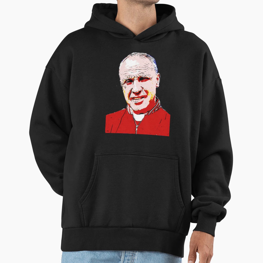 Bill Shankly Pop Art Hoodie - Minimalist Print Men Women - T-Shirt, Sweatshirt, Hoodie