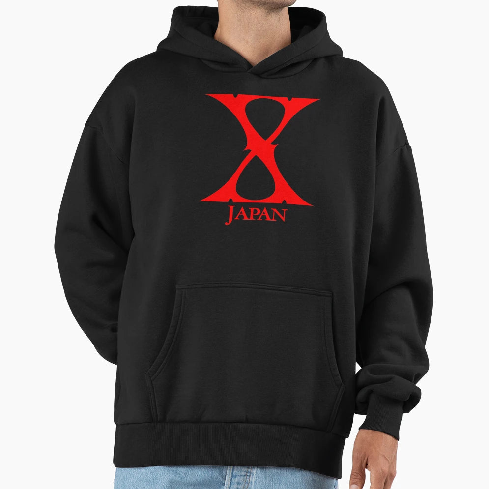 Red Xjapan Products Hoodie - Casual Everyday Wear for Adults - T-Shirt, Sweatshirt, Hoodie