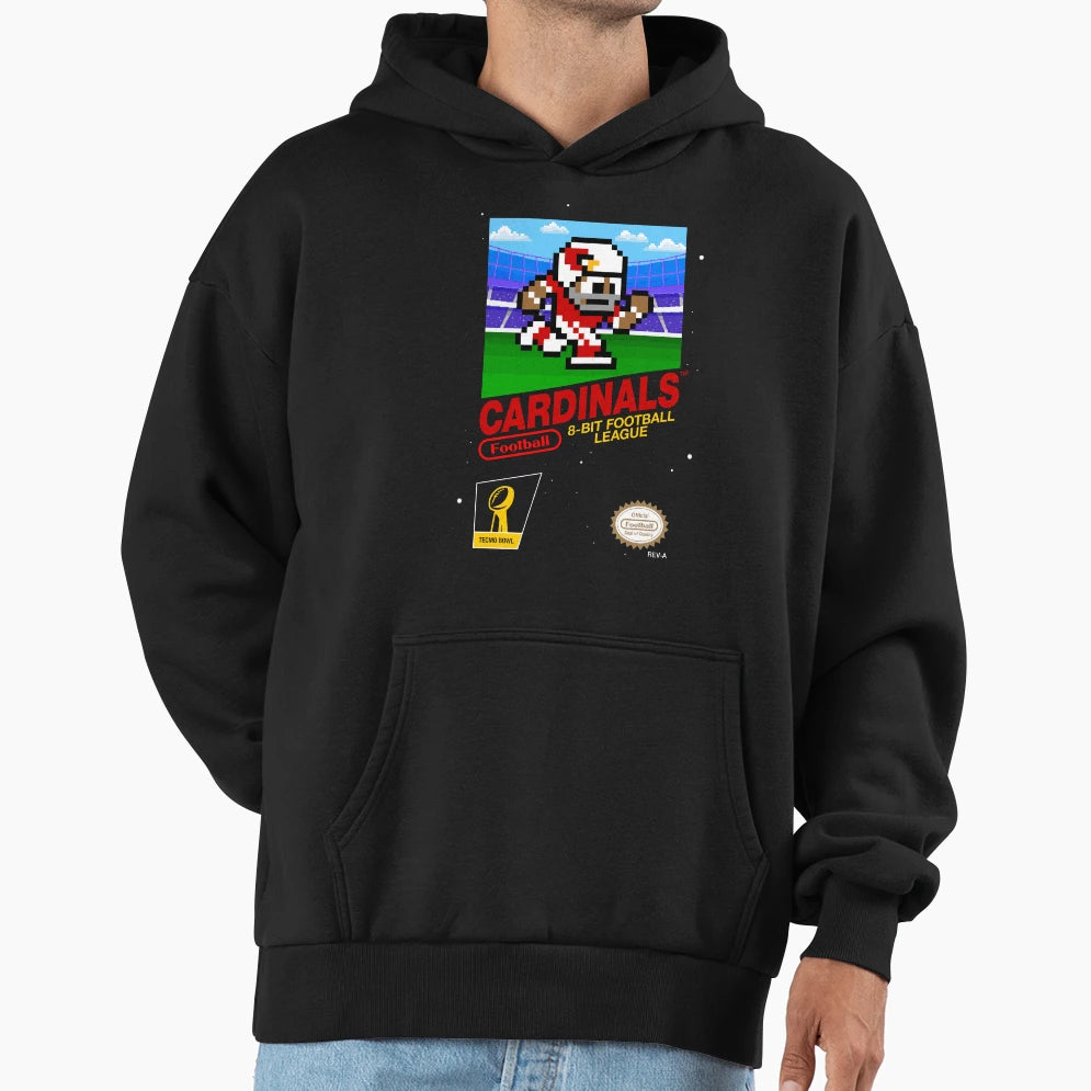 Arizona Cardinals 8 Bit Football Hoodie - Trendy Graphic for Adults - T-Shirt, Sweatshirt, Hoodie