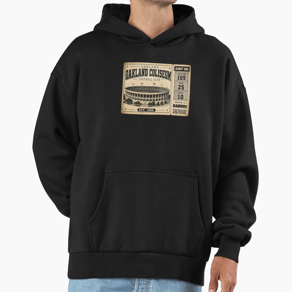 Oakland Coliseum Football Club T-Shirt - Minimalist Print for Adults - T-Shirt, Sweatshirt, Hoodie