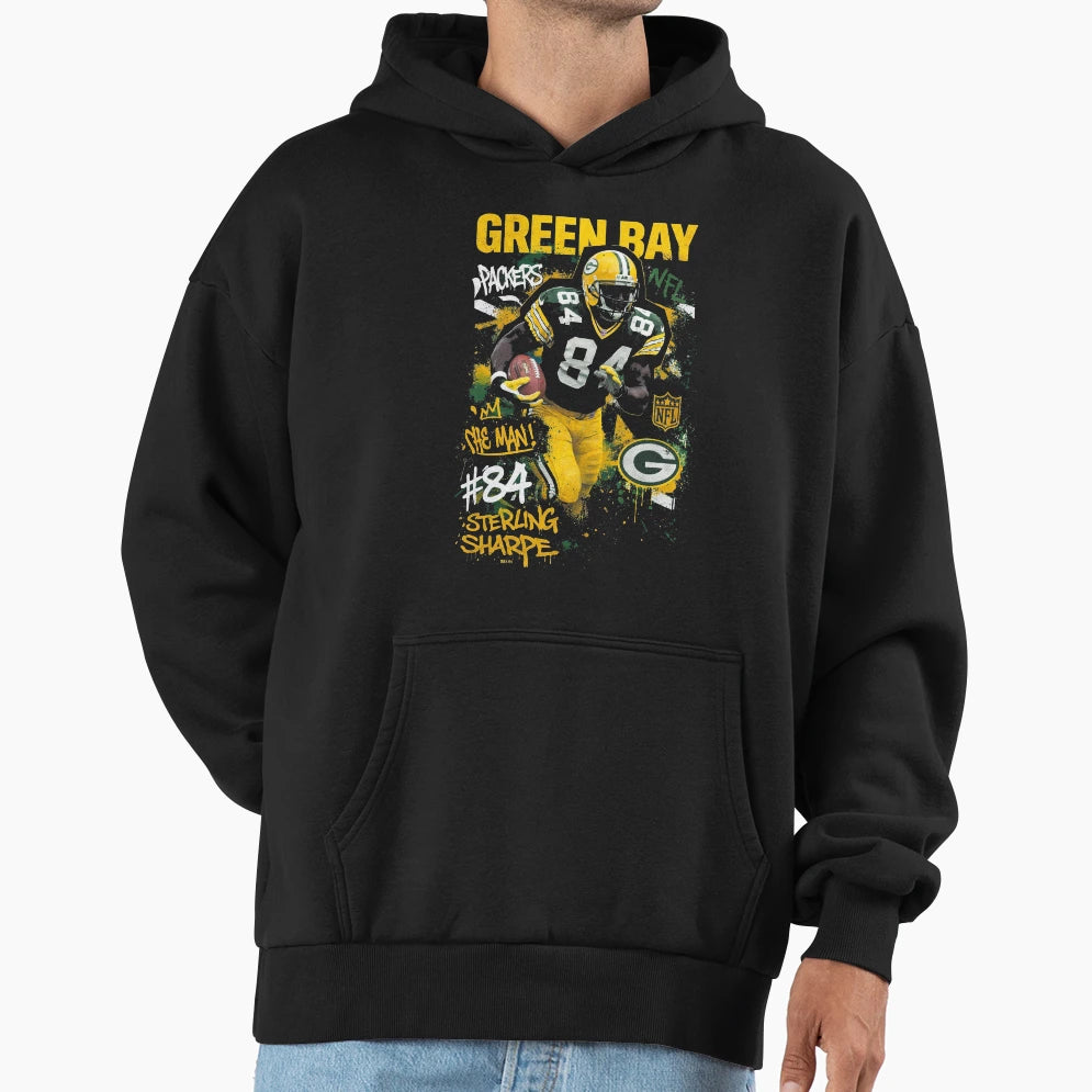 Sterling Sharpe Prime Time Green Bay Hoodie - Custom Art Print for Adults - T-Shirt, Sweatshirt, Hoodie
