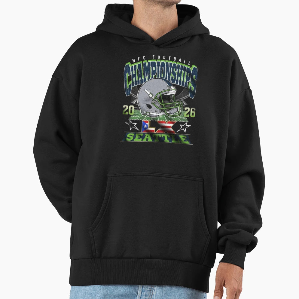 Championship Seattle Seahawks Hoodie - Unique Graphic for Adults - T-Shirt, Sweatshirt, Hoodie