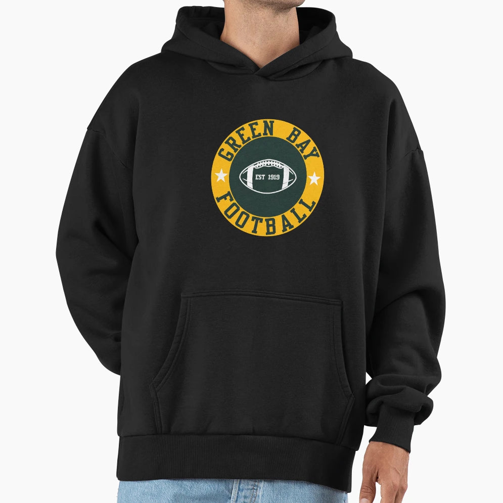 Green Bay Football Hoodie - Graphic Print for Adults - T-Shirt, Sweatshirt, Hoodie