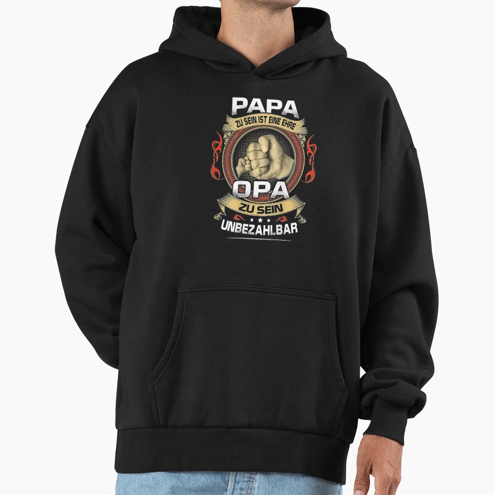 Herren Papa Zu Sein Ist Eine Ehre Hoodie - Casual Everyday Wear Men Women - T-Shirt, Sweatshirt, Hoodie